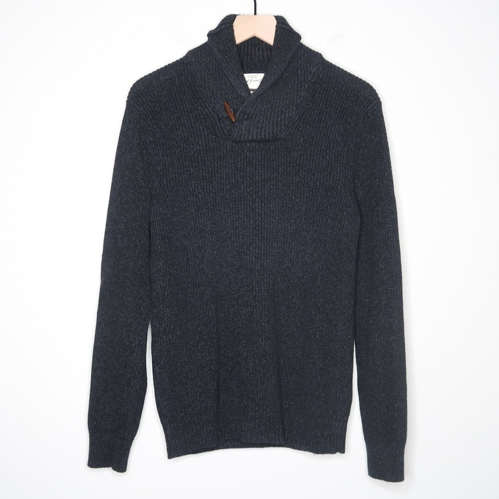 Label Of Graded Goods H&M Mens Sweater Small Gray‎ Pullover Cabincore Academia